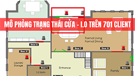 Mô phỏng hệ thống giám sát trạng thái cửa bằng tín hiệu I/O